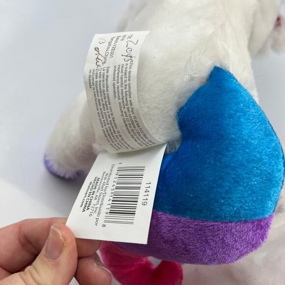 Gemmy 2 Shimmy Animated Singing Dancing Unicorn Plush Christmas READ Description - Picture 7 of 13